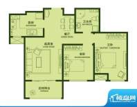 春光山色三期户型图C户型户型图面积:94.00平米