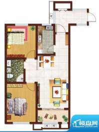 德馨筑家户型图C户型户型图 2室面积:86.00平米