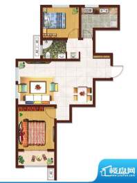 德馨筑家户型图G户型户型图 2室面积:86.98平米
