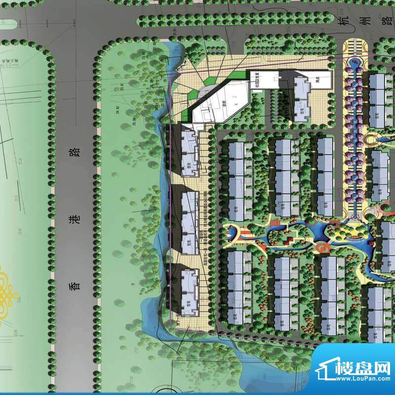 宝丽金山水国际效果图平面图