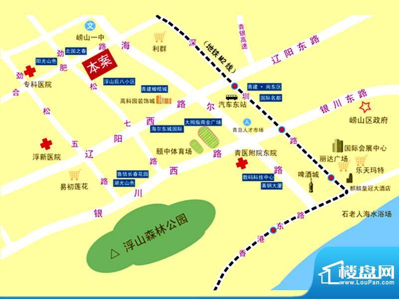 开泰锦城交通图区位图