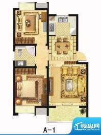 开泰锦城户型图A-1户型图 2室2面积:91.00平米