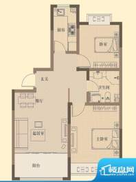 山河城户型图9#二单元01户型 2面积:89.18平米