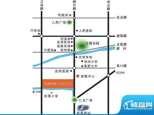中国铁建岸芷汀兰交通图