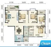 金领域户型图07 4室面积:161.15m平米