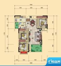 宏豐·缇香郡B户型 面积:103.39m平米