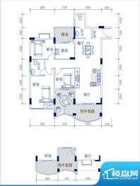 华西·滨江花苑 A户面积:135.68m平米