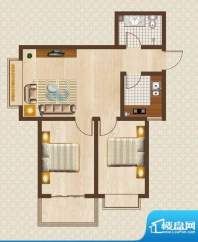 天洲沁园户型图1-03户型2室1面积:81.09平米