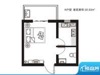 七金苑户型图H户型 1室1厅1卫1面积:32.63平米