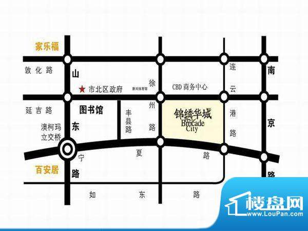 锦绣华城二期交通图