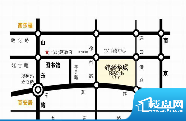 锦绣华城二期交通图