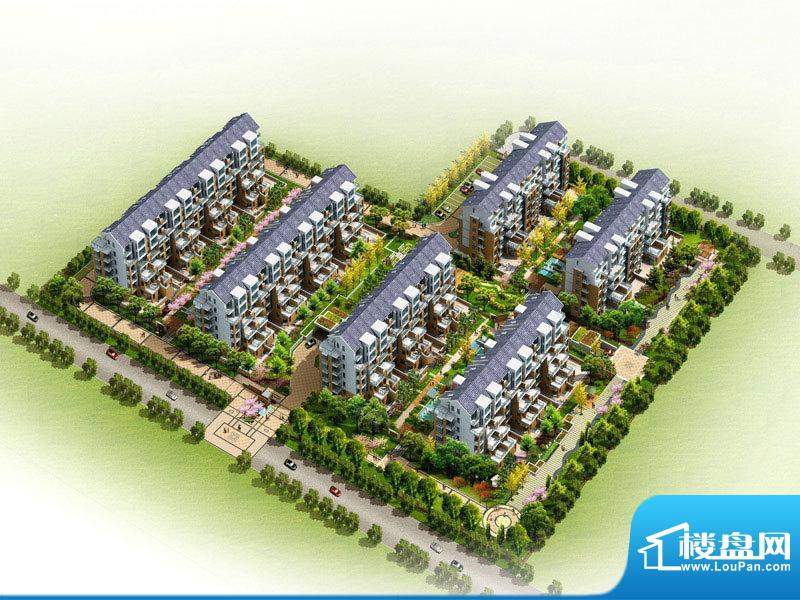 锦绣华城二期效果图规划鸟瞰图