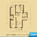 华林国际户型图3室2厅1卫129.2面积:129.20平米