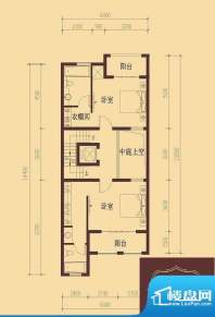 香醍溪岸户型图E户型首层 2厅1面积:81.19平米