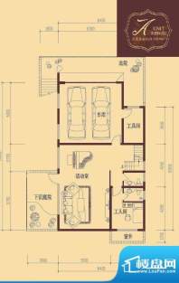 香醍溪岸户型图A户型地下一层 面积:120.60平米