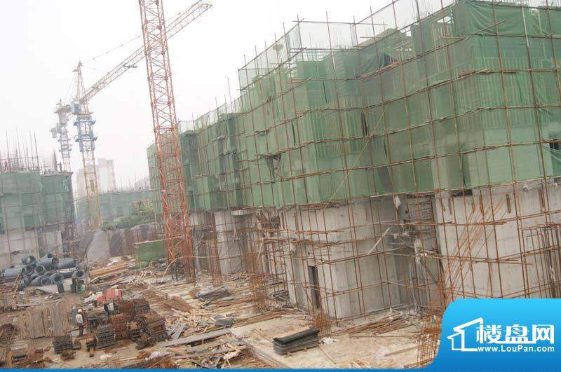 中山凯旋门实景图三号楼工程进度（2012