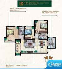 奥北公元户型图D户型 3室2厅2卫面积:129.00平米