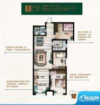 奥北公元户型图I户型 3室2厅1卫面积:116.00平米