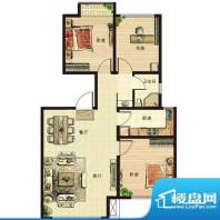 青山绿水户型图A户型 3室2厅1卫面积:93.00平米