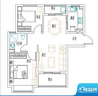 安联新青年广场户型图85平户型面积:85.00平米