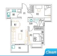 安联新青年广场户型图75平户型面积:75.00平米