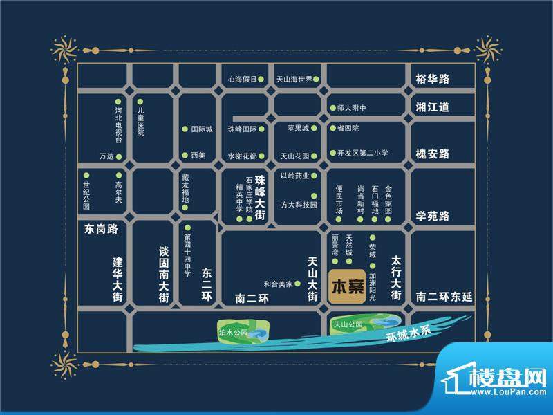 高新香江岸交通图区位图