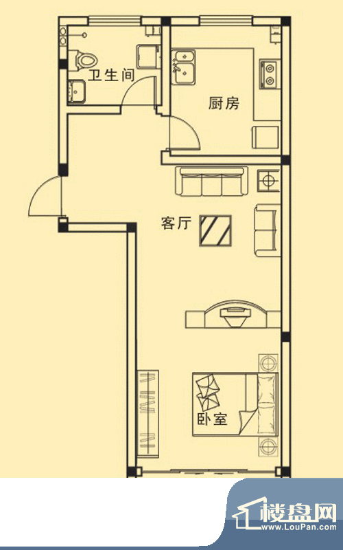 奥润仁和梅苑户型图标准层俏梅面积:57.00平米