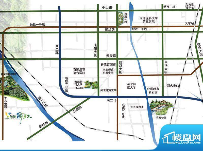 晟地丽江交通图区位图