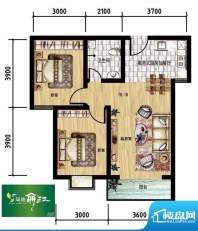 晟地丽江户型图01户型 2室1厅1面积:78.16平米
