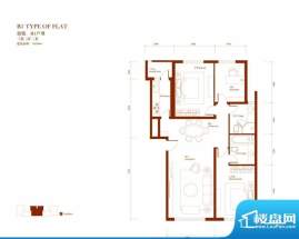 中央悦城户型图B1户型 3室3厅3面积:144.36平米