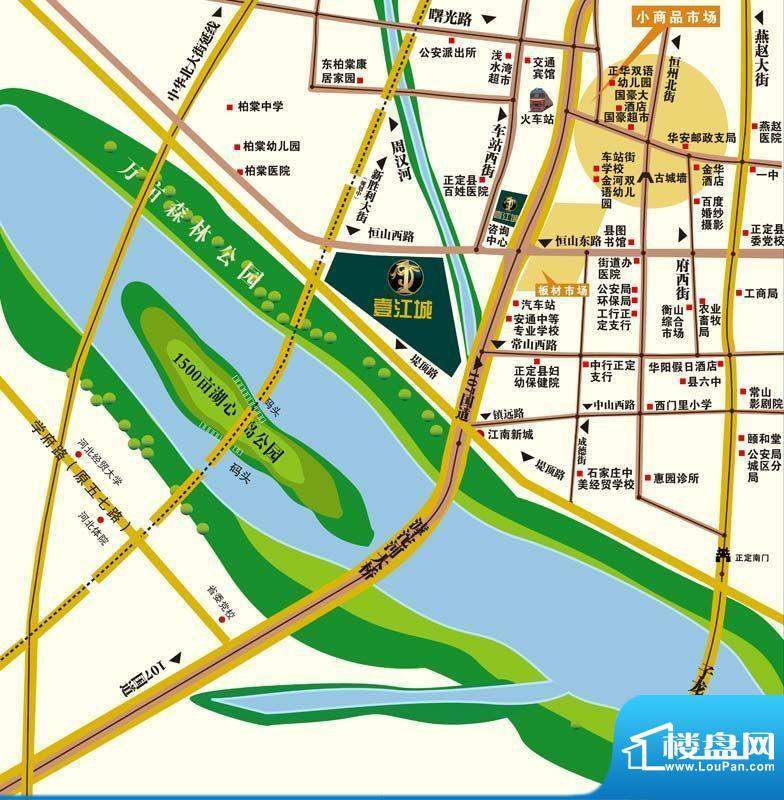 壹江城交通图区位图