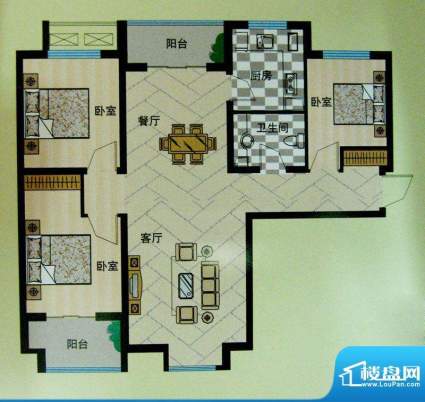 安联青年城户型图10#11#楼户型面积:117.25平米