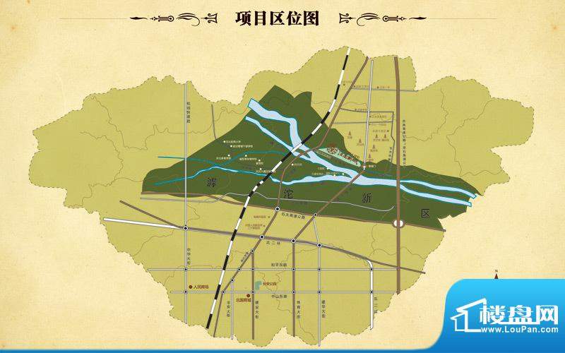 江南新城交通图区位图