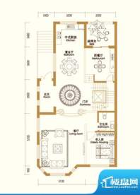 江南新城户型图A户型首层 3室7面积:401.00平米