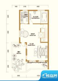 江南新城户型图A户型三层3室面积:401.00平米