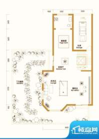 江南新城户型图A户型庭院 3室7面积:401.00平米