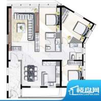 万丽海景户型图A-3户型 3室2厅面积:171.00平米