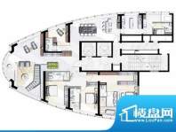 万丽海景户型图B-1户型 4室3厅面积:385.00平米