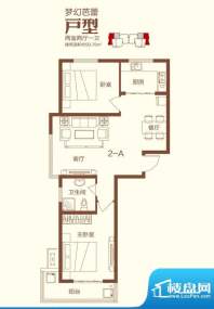 金筑香水岸户型图梦幻芭蕾 2室面积:93.76平米