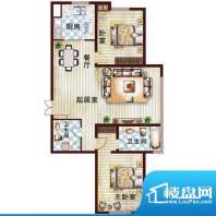 樱海园公寓户型图E户型 2室2厅面积:149.88平米