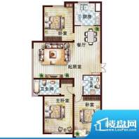 樱海园公寓户型图A户型 3室2厅面积:174.67平米