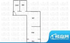 北国之春 1室 户型图面积:63.00平米