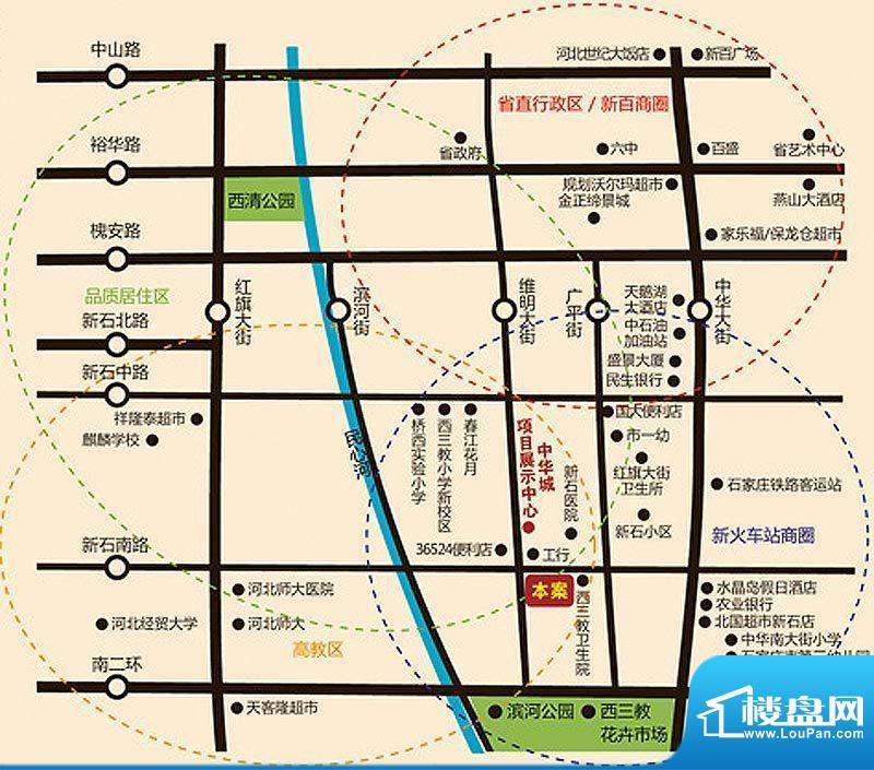 中华城交通图区位图