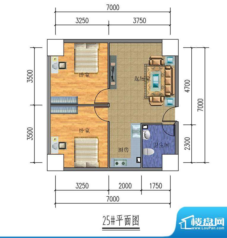 中华城户型图25#户型（已售完）面积:95.20平米