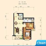 和平时光户型图11-M6 2室2厅1卫面积:93.88平米