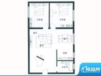 青岛宝门公寓户型图1户型 2室2面积:115.35平米