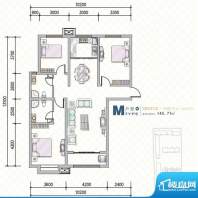 天水丽城户型图4号楼 M户型3面积:145.77平米