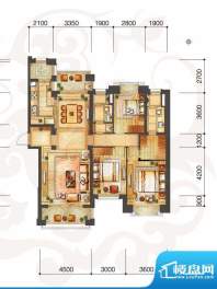 青岛紫檀山户型图B户型 3室2厅面积:163.68平米