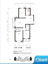 珠峰国际花园三期户型图27号楼面积:141.78平米