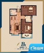 龙海新区户型图B1户型 2室2厅1面积:86.46平米